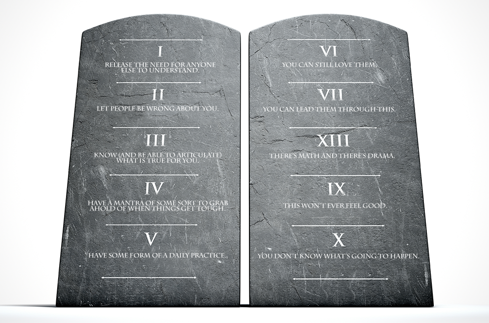 The Ten Commandments of Divorce